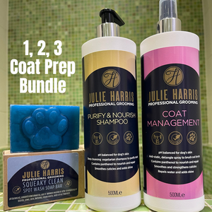 Julie Harris Professional Grooming 1,2,3 Perfect Coat Prep Bundle